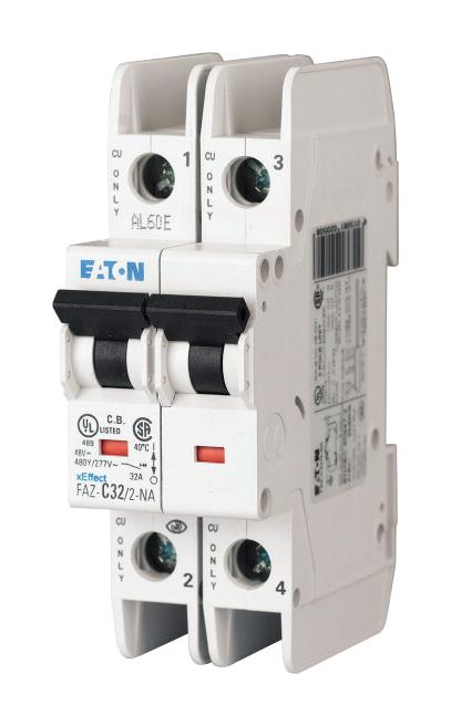 New FAZ-C16/2-NA Eaton FAZ-C16/2-NA 2 Pole Circuit Breaker