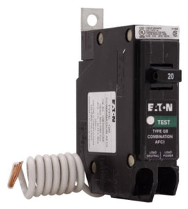 New QB1020AF Eaton QB1020AF 1 Pole Ground Fault Circuit Breaker