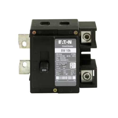 New BW2200 Eaton BW2200 2 Pole Circuit Breaker