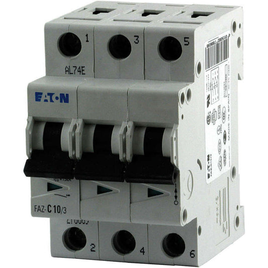 New FAZ-C8/3 Eaton FAZ-C8/3 3 Pole Circuit Breaker