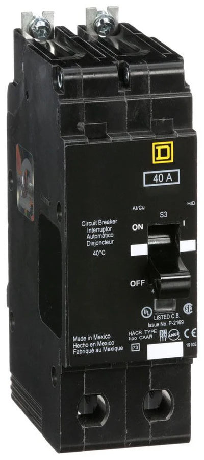 EJB24040, Square D, Circuit Breaker, 40 Amp