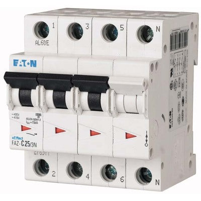 New FAZ-C5/3 Eaton FAZ-C5/3 3 Pole Circuit Breaker