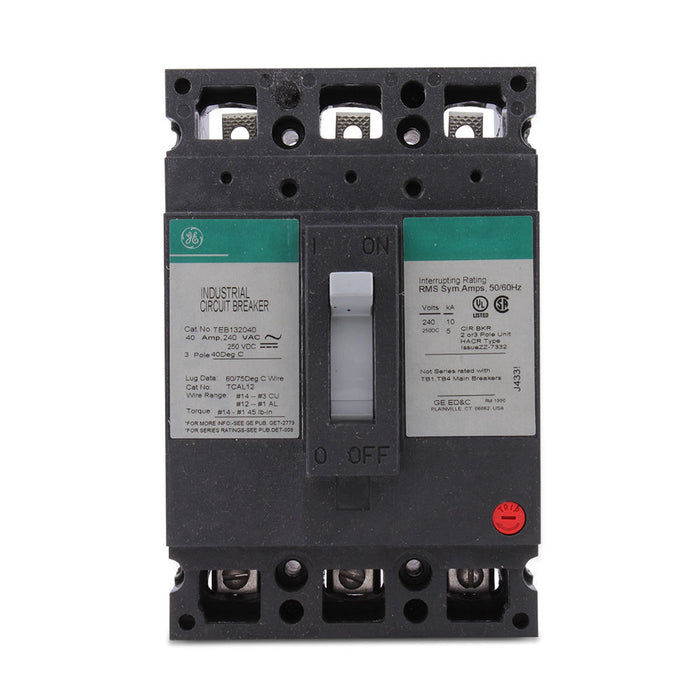 New TEB132040 General Electric TEB132040 3 Pole Circuit Breaker