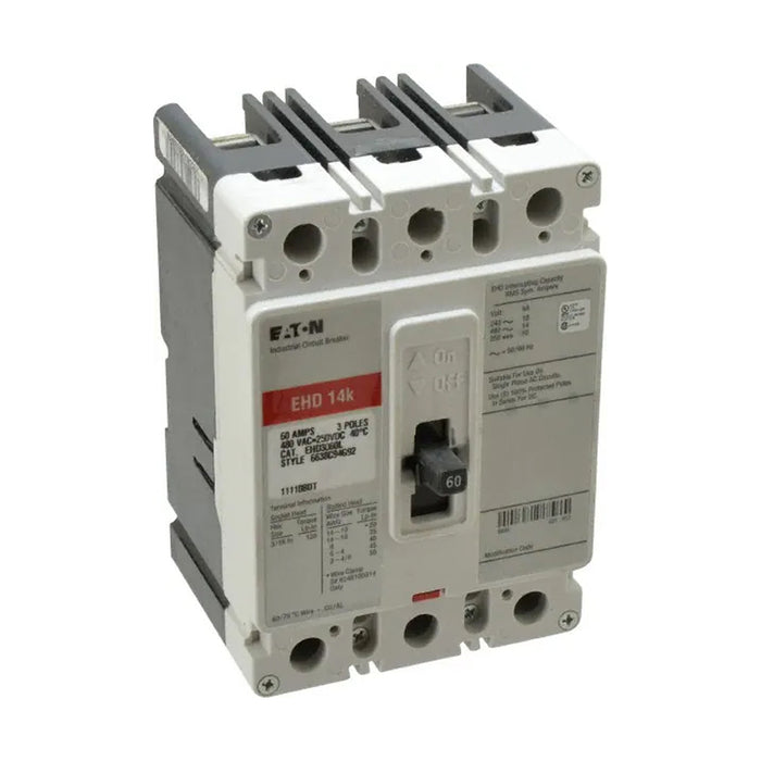 New PDG23G0060TFFJ Eaton PDG23G0060TFFJ 3 Pole Circuit Breaker