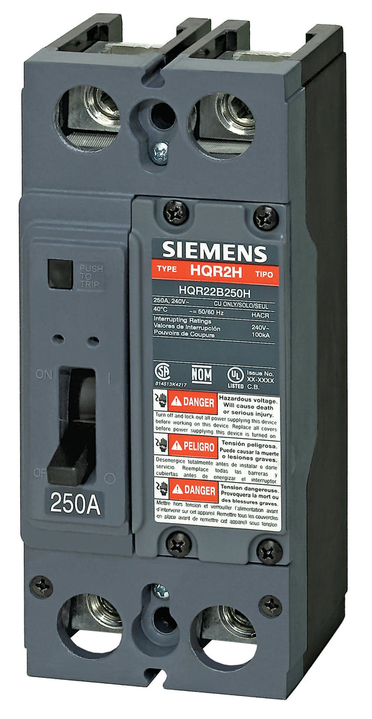 New HQR22B100 Siemens HQR22B100 2 Pole Circuit Breaker