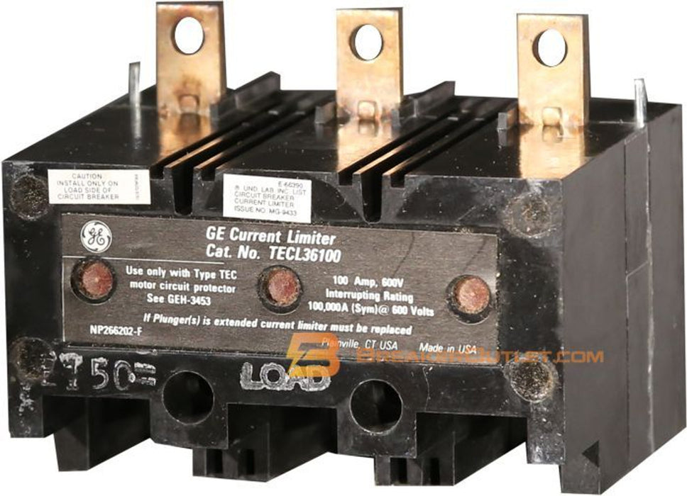 New TECL36100 General Electric TECL36100 3 Pole Circuit Breaker