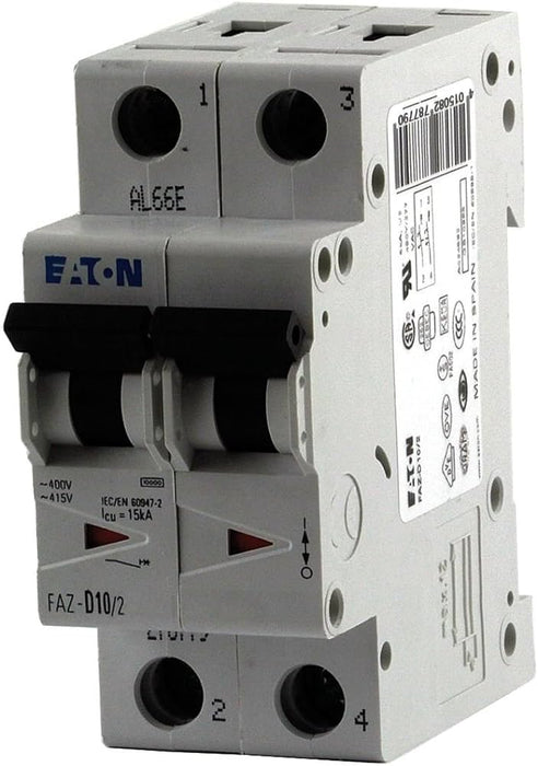 New FAZ-C3/2-NA Eaton FAZ-C3/2-NA 2 Pole Circuit Breaker