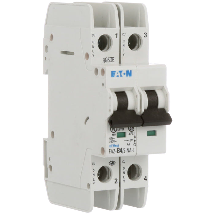 New FAZ-B4/2-NA Eaton FAZ-B4/2-NA 2 Pole Circuit Breaker