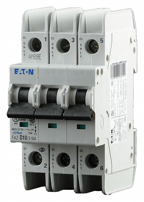 New FAZ-C5/3-NA Eaton FAZ-C5/3-NA 3 Pole Circuit Breaker