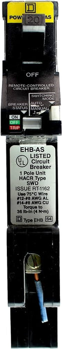 New EHB14020AS Square D EHB14020AS 1 Pole Circuit Breaker