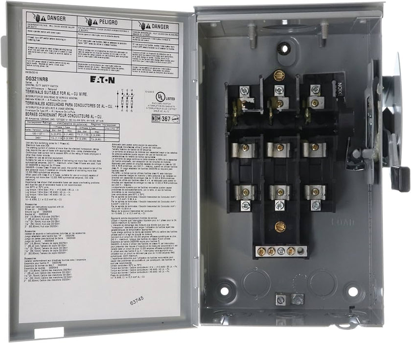 New DG321NRB Eaton DG321NRB Safety Switch