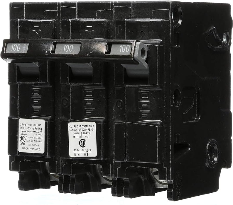 New Q3100HH Siemens Q3100HH 3 Pole Circuit Breaker