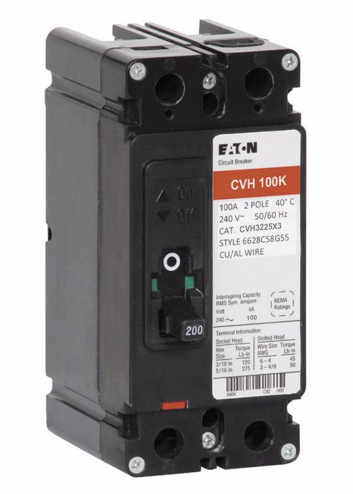 New CVH3225X3 Eaton CVH3225X3 3 Pole Circuit Breaker