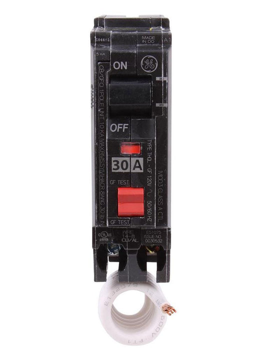 New THQL1130GFEP General Electric THQL1130GFEP 1 Pole Ground Fault Circuit Breaker