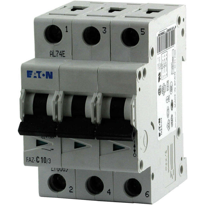 New FAZ-C8/3 Eaton FAZ-C8/3 3 Pole Circuit Breaker