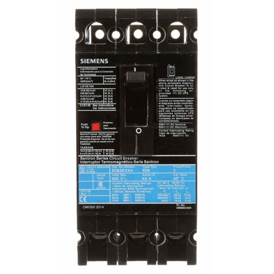 New ED61B015 Siemens ED61B015 1 Pole Circuit Breaker