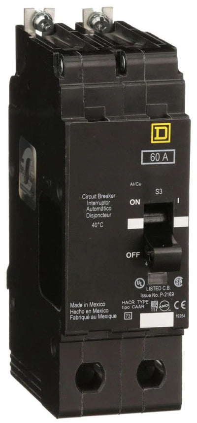 EJB24060, Square D, Circuit Breaker, 60 Amp