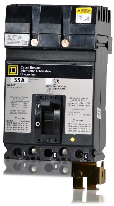 FA36035 Recertified Square D Circuit Breaker