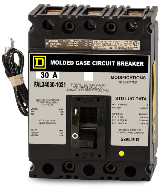 FAL34030-1021 Recertified Square D Circuit Breaker