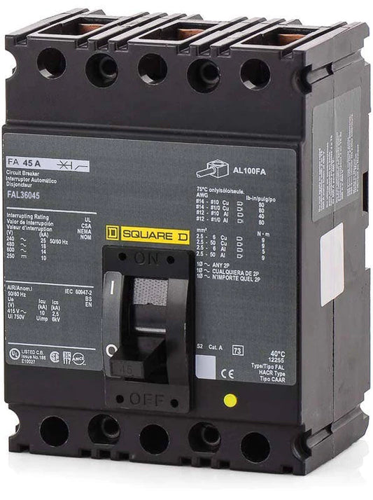 FAL36045 Recertified Square D Circuit Breaker