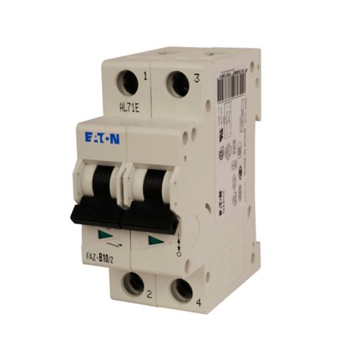 New FAZ-B20/2 Eaton FAZ-B20/2 2 Pole Circuit Breaker