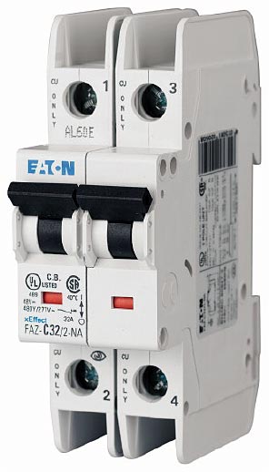 New FAZ-D25/2-NA Eaton FAZ-D25/2-NA 2 Pole Circuit Breaker