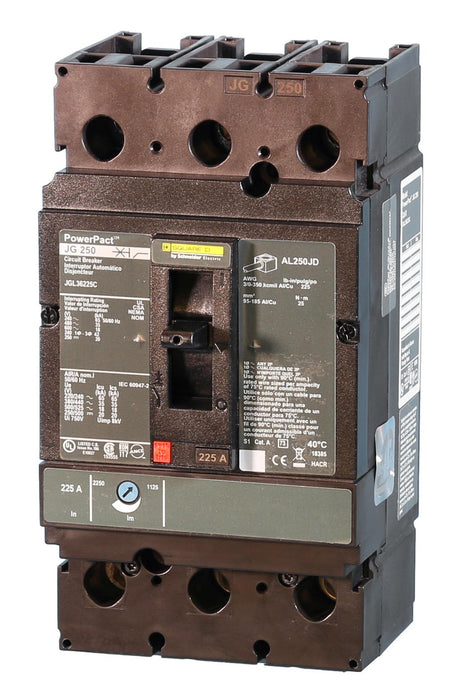 New JGL36225C Square D JGL36225C 3 Pole Circuit Breaker