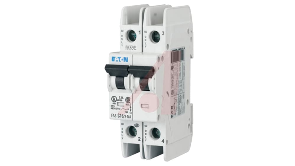 New FAZ-C5/2 Eaton FAZ-C5/2 2 Pole Circuit Breaker