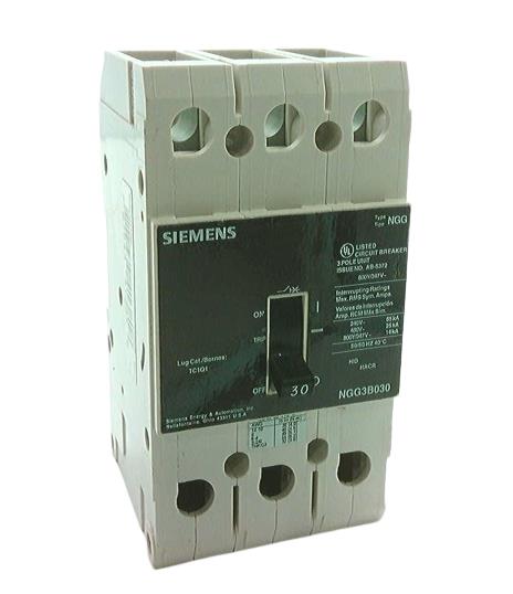 New NGG3B030 Siemens NGG3B030 3 Pole Circuit Breaker