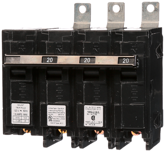 New B320H00S01 Siemens B320H00S01 3 Pole Circuit Breaker