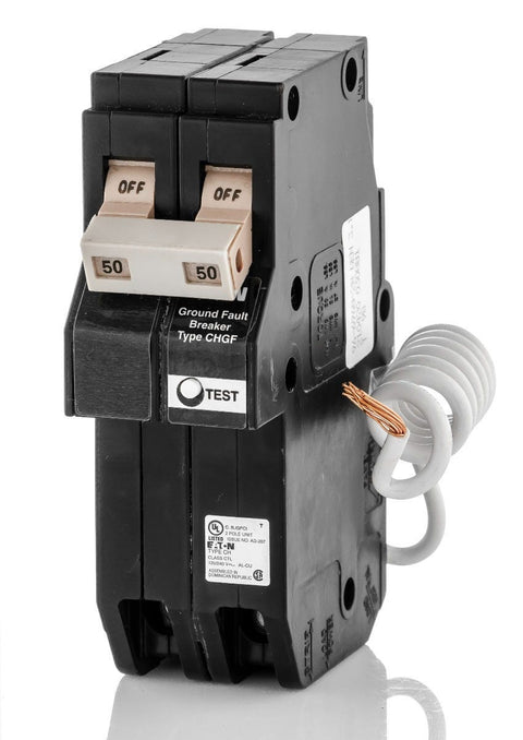New CHN215GF Eaton CHN215GF 2 Pole Ground Fault Circuit Breaker