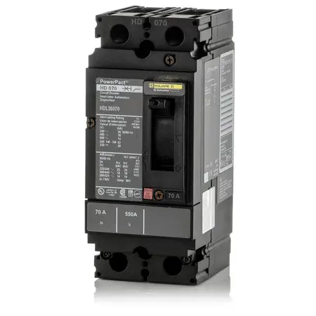 HDL26070, Square D, Circuit Breaker, 70 Amp