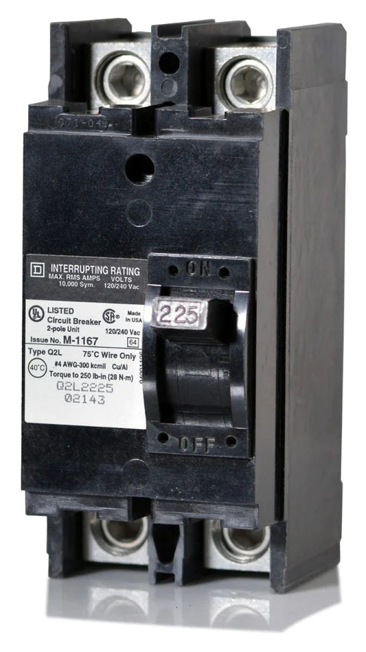 Q2L2225 Recertified Square D Circuit Breaker