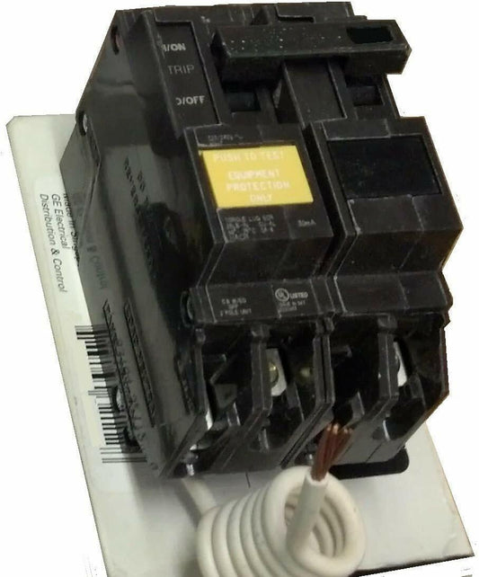 New THQL2115GFEP General Electric THQL2115GFEP 2 Pole Ground Fault Circuit Breaker